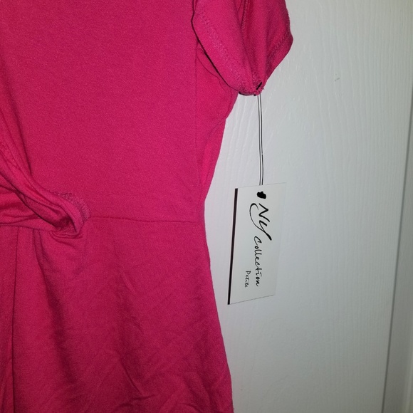 NY Collection Wrap Knit Top NWT Petite Medium Pink - Picture 4 of 6